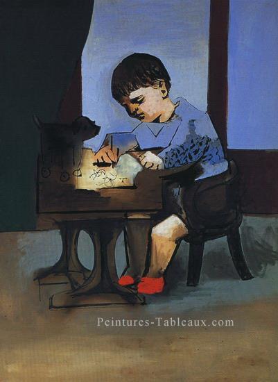 Paul dessinant 1923 cubiste Pablo Picasso Peintures à l'huile